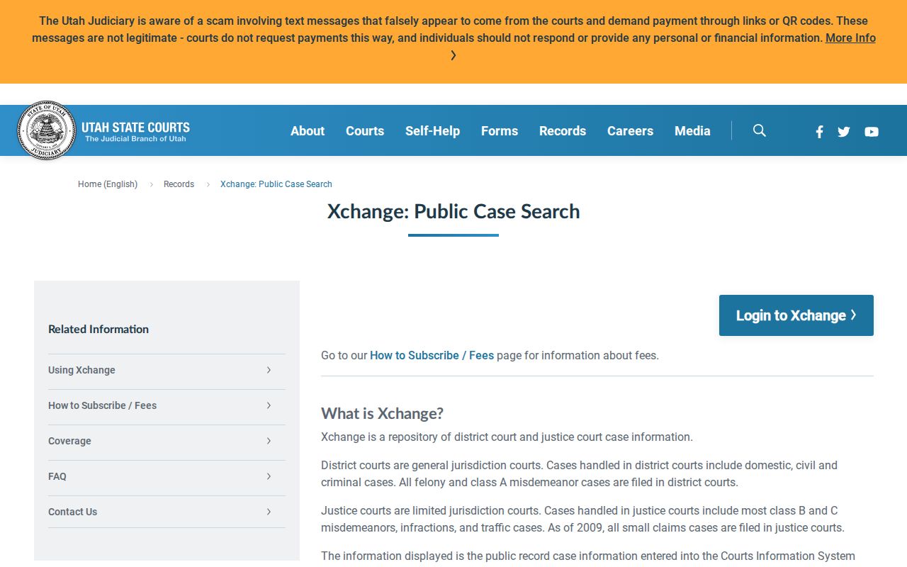 Sanpete County criminal court records in Utah Xchange
